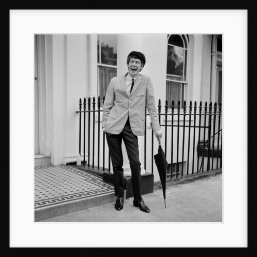 Micheal Crawford photographed outside his London home. by Eric Harlow