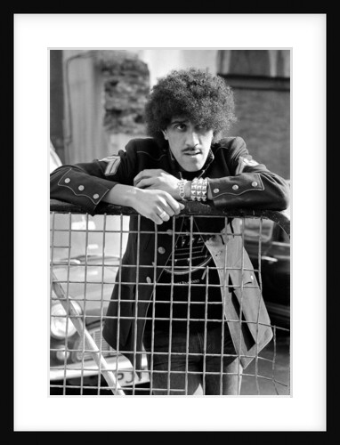 Phil Lynott, singer and bass player with the rock group Thin Lizzy by Peter Stone