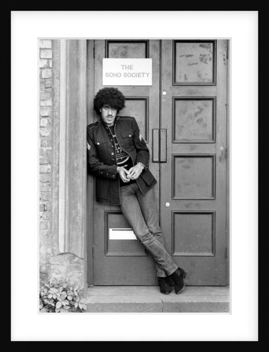 Phil Lynott, singer and bass player with the rock group Thin Lizzy by Peter Stone