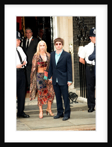 Noel Gallagher and his girlfriend Meg Matthews at 10 Downing Street by John Ferguson/Ian Vogler