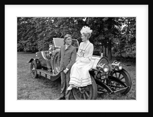 Dick Van Dyke and Sally Ann Howes with Chitty Chitty Bang Bang by Victor Crawshaw