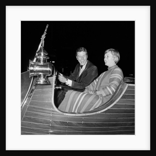 Dick Van Dyke with his wife Margie at a film premier in London by Unknown