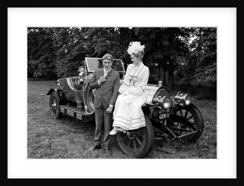Dick Van Dyke and Sally Ann Howes with Chitty Chitty Bang Bang by Victor Crawshaw