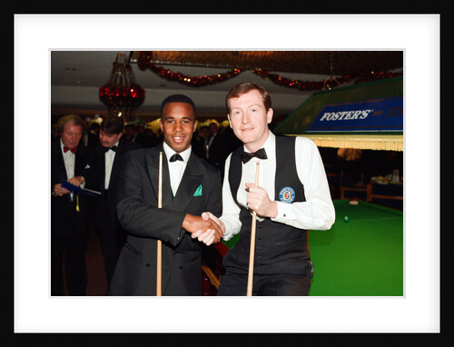 Steve Davis visits Courage brewery, 1995 by Staff