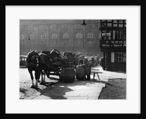 Beer delivery for the Old Shambles, Manchester, October 12th 1951 by R Corfield