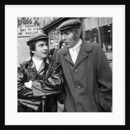 Peter Cook and Dudley Moore as "Pete and Dud' by Michael Brennan