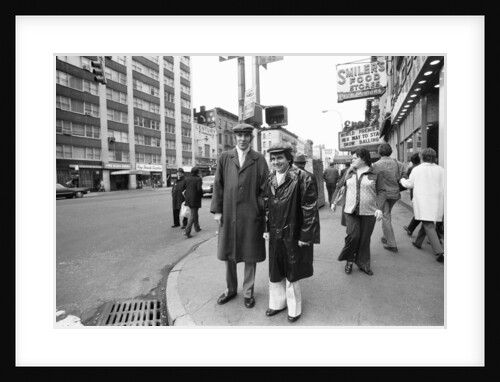 Peter Cook and Dudley Moore as "Pete and Dud' by Michael Brennan