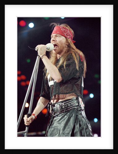 Guns N' Roses on stage, 1992 by Nigel Wright
