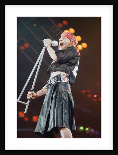 Guns N' Roses on stage, 1992 by Nigel Wright
