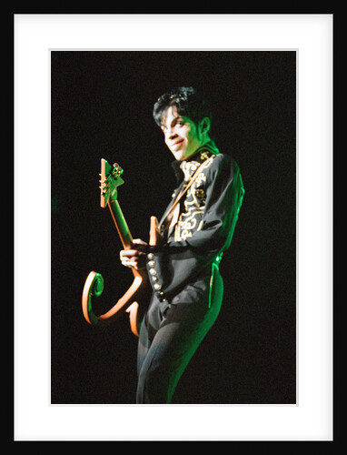 Prince performing on stage during his 'Ultimate Live Experience Tour' by Richard Nelmes