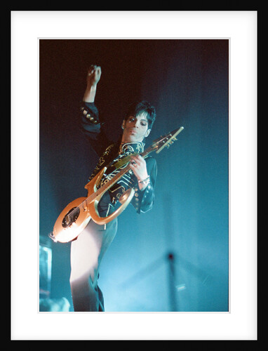 Prince performing on stage during his 'Ultimate Live Experience Tour' by Richard Nelmes