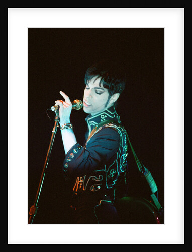 Prince performing on stage during his 'Ultimate Live Experience Tour' by Richard Nelmes