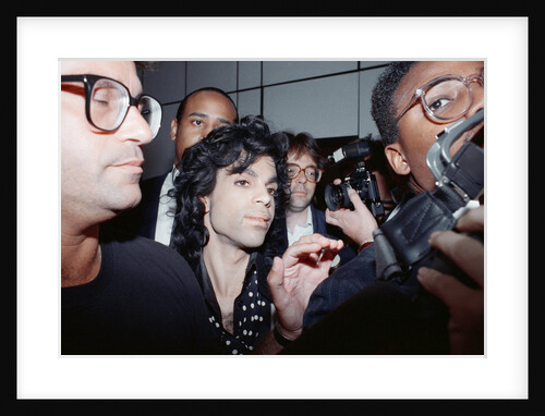 Prince arrives in UK 1988 by Chris Grieve