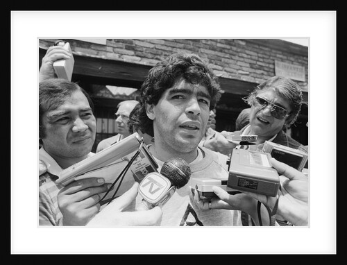 Argentina footballer Diego Maradona, 1986 World Cup Finals in Mexico by Monte Fresco