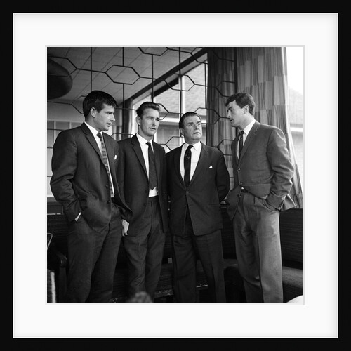 Sunderland footballers Stan Anderson, Brian Clough, Eddie Waring and Charlie Hurley by Anonymous