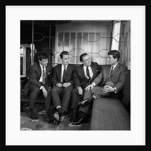 Sunderland footballers Stan Anderson, Brian Clough, Eddie Waring and Charlie Hurley by Anonymous