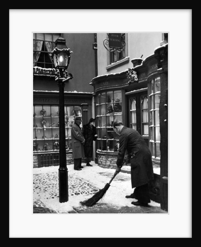 Cobbled street of Tudor and Victorian York shops in the Castle Museum, York by Maclellen SNR