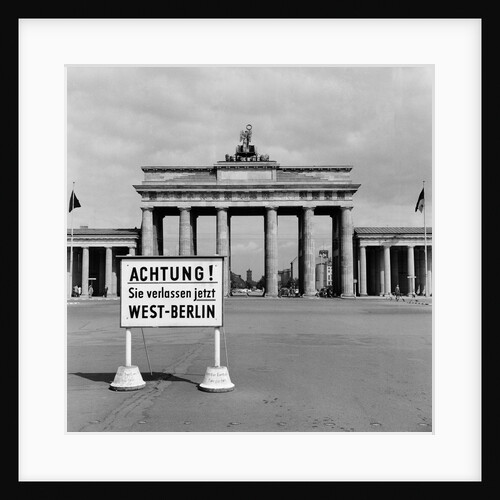 East-West Berlin border by Terry Fincher