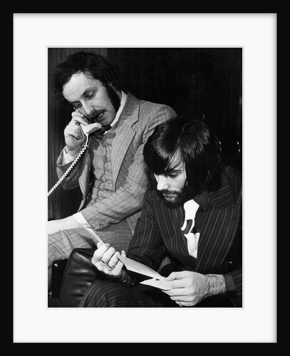 George Best and his business partner Malcolm Mooney by Staff