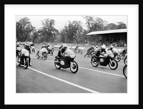 Motor Cycle Racing at oulton Park by Anonymous