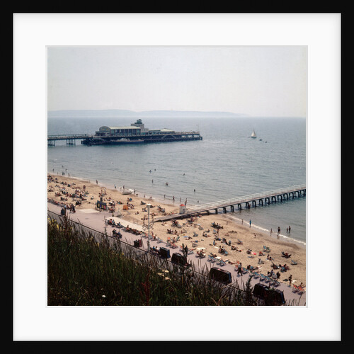 The pier at Bournemouth as seen from the East Cliffs by Library