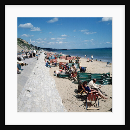 The sea front and beach at Bournemouth by Library