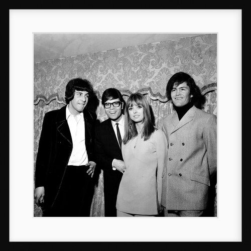 Disc and Music echo "Valentine's day award" Cliff Richard with Twiggy and members of Monkees by Staff