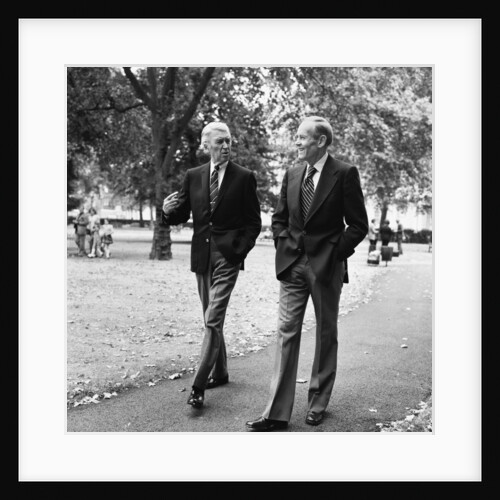 Henry Fonda and James Stewart walking through Grosvenor Square by Anonymous