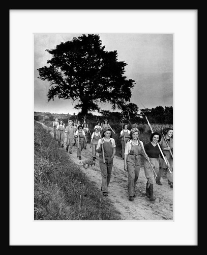 Land girls on their way home from the field by George Greenwell