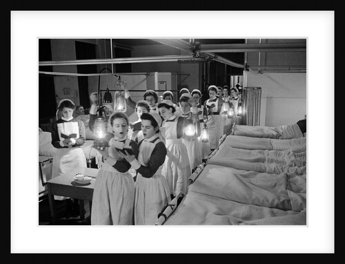 Scenes at Westminster Hospital on Christmas Eve 1940 by George Greenwell