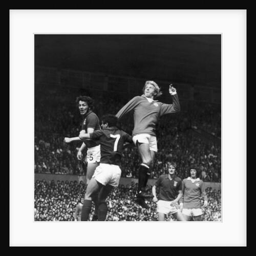 Denis Law seen here in action against Ipswich at Old Trafford by Staff