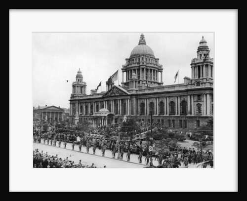 Scene outside the City Hall in Belfast during the opening ceremony by Staff