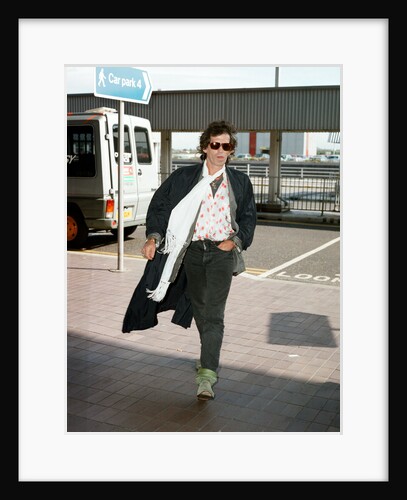 Rolling Stones: Keith Richards at London Heathrow Airport by Victor Crawshaw