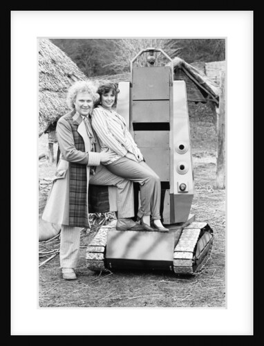 Colin Baker as the sixth Doctor with Nicola Bryant by Anonymous