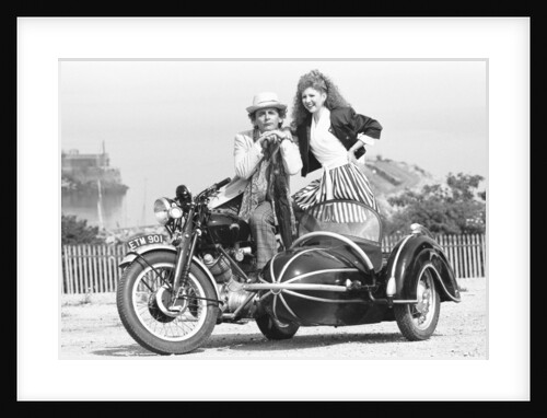 Melanie the doctors assistant played by Bonnie Langford with the seventh Dr Who Sylvester McCoy by Hartley