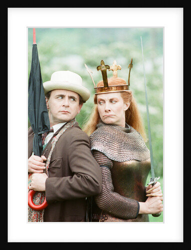 Sylvester McCoy as the Doctor with Jean Marsh as Morgaine by Anonymous