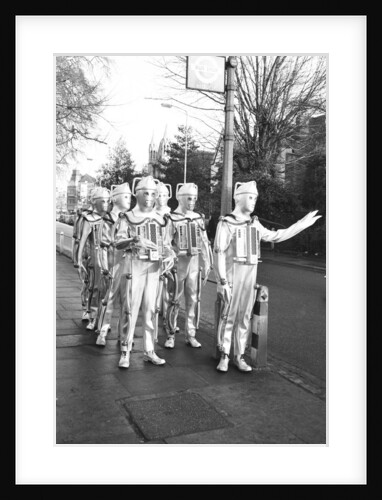 Cybermen take a break from filming by Anonymous