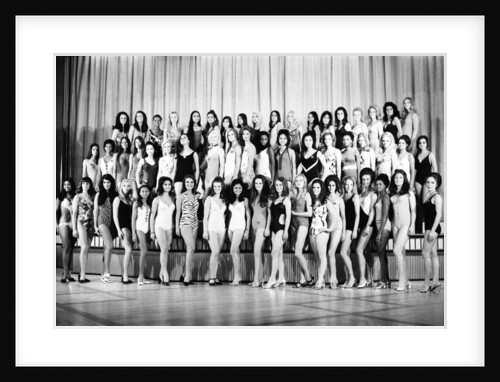 Miss World Contestants line up for the press by Anonymous