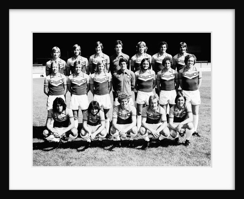 West Ham United line up for pre season team photograph by Staff