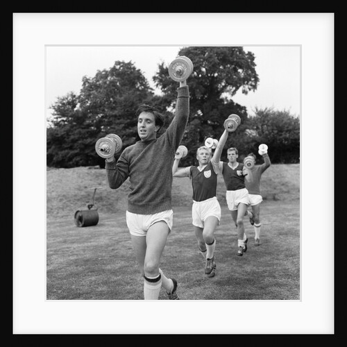 West Ham training, John Bond leading the way by Staff