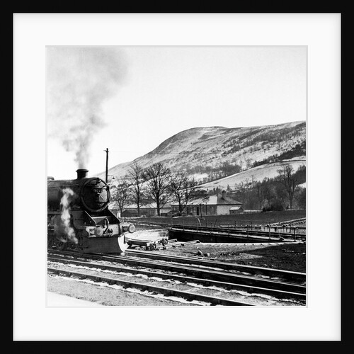 Steam train leaves Blair Atholl by Staff