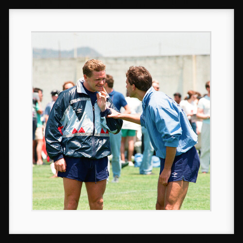 Paul Gascoigne and Bryan Robson by Anonymous