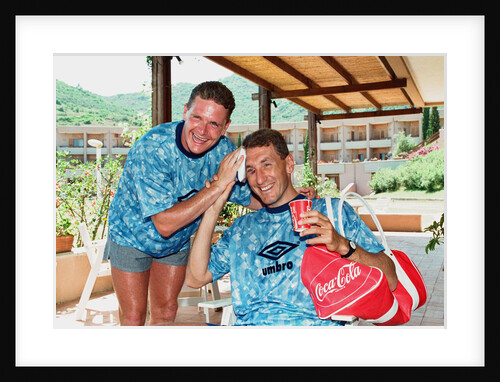 Paul Gascoigne and Terry Butcher by Anonymous