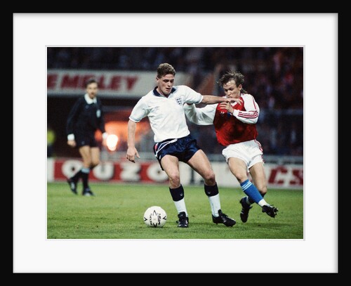 Paul Gascoigne on the ball by Anonymous
