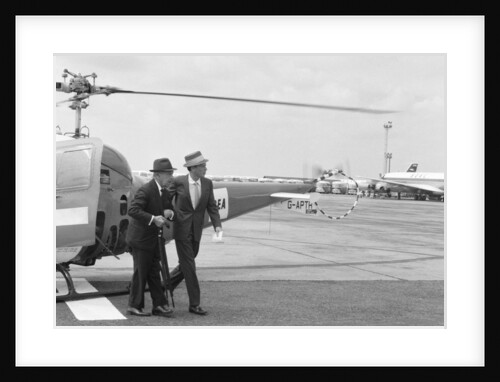 Frank Sinatra arriving at Heathrow Airport by Anonymous