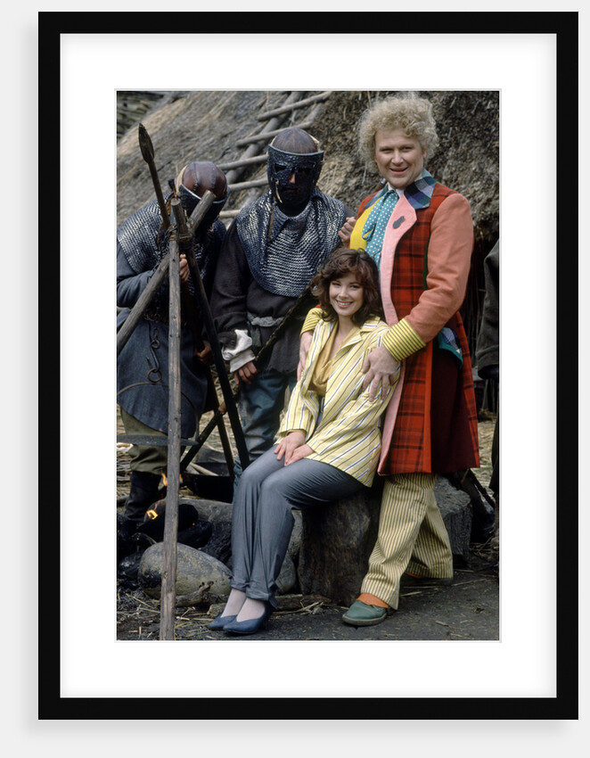 Colin Baker with Nicola Bryant by Anonymous