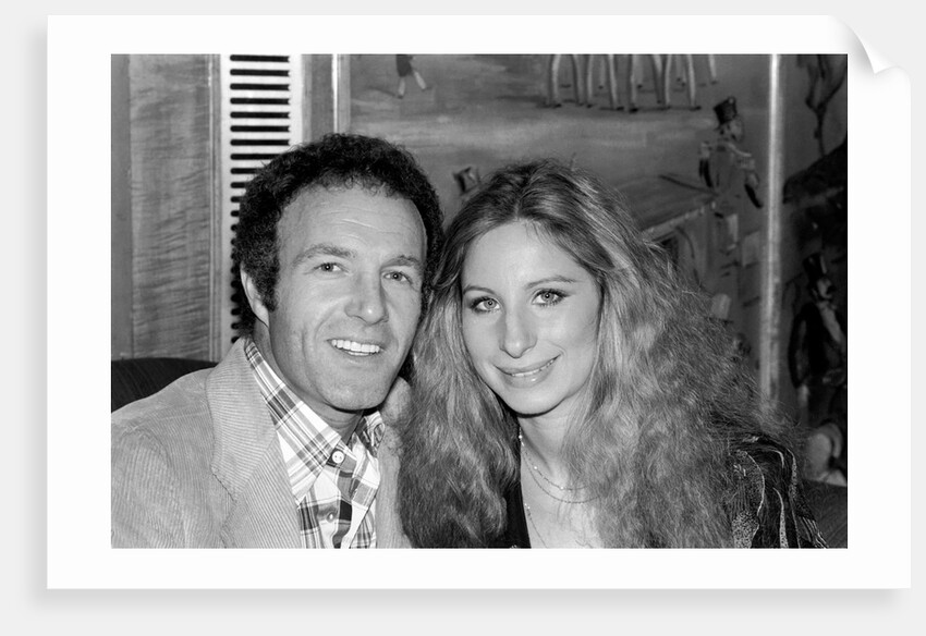 Barbara Streisand and James Caan by Anonymous