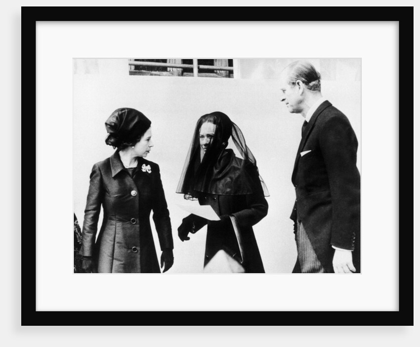 The Queen with the Duchess of Windsor and the Duke of Edinburgh by Staff