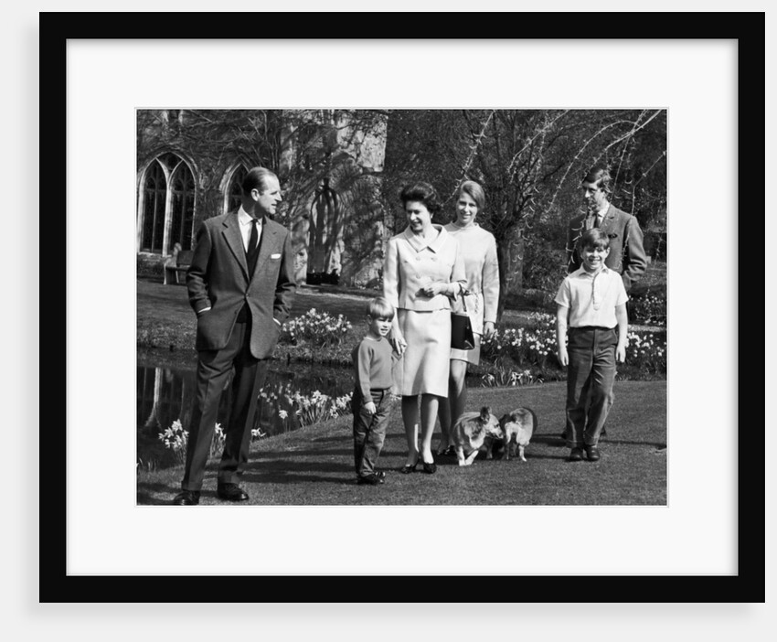 The Queen and The Duke of Edinburgh with Prince Charles, Prince Andrew and Princess Anne by Anonymous