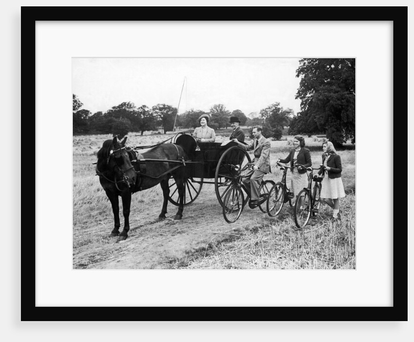 Royal tour of inspection of crops at Sandringham by Anonymous